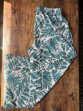 Fern printed pants wide leg XL